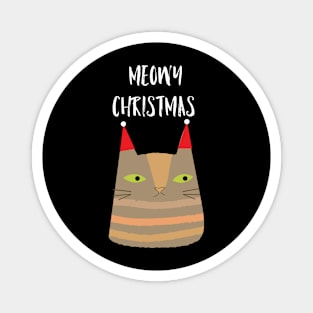 Meowy Christmas Magnet